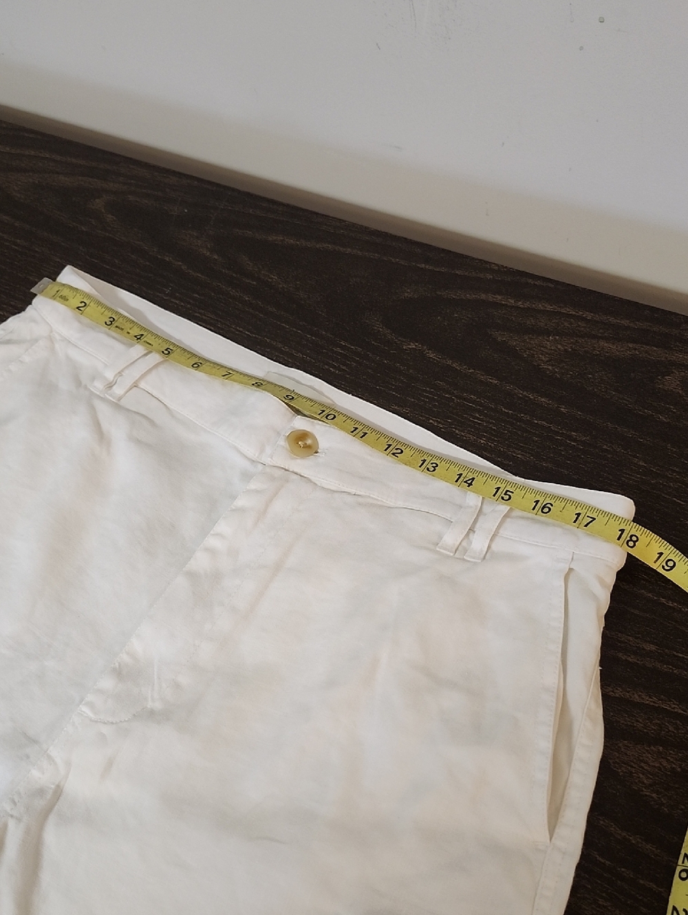 Sundance Linen Cargo Shorts White Sz 14 - Picture 4 of 8